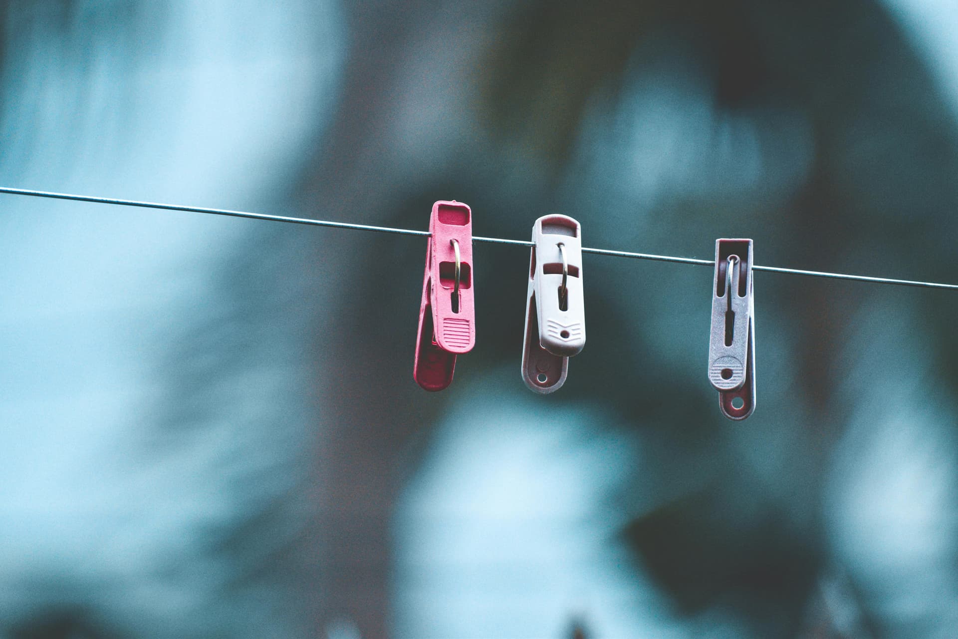 Clothes drying on a line